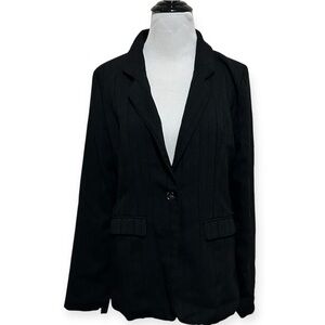 Ijoah women’s large black one button blazer